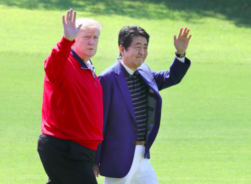 トランプ大統領来日,ゴルフ,茂原カントリー倶楽部
