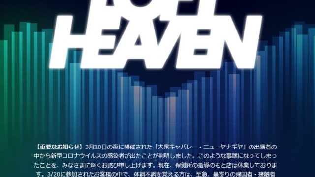 ロフトヘブンの場所はどこ?出演した複数のアーティストは誰で名前は?東京都新型コロナウイルス感染者